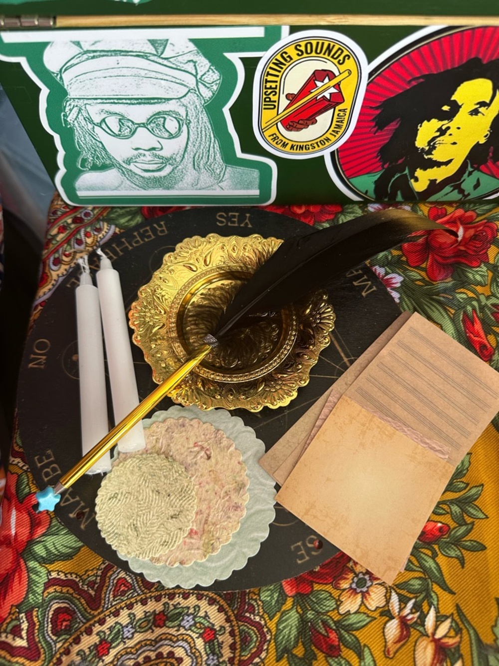 Intention Ritual Set | Manifestation Kit with Spell Candles | Writing & Candles